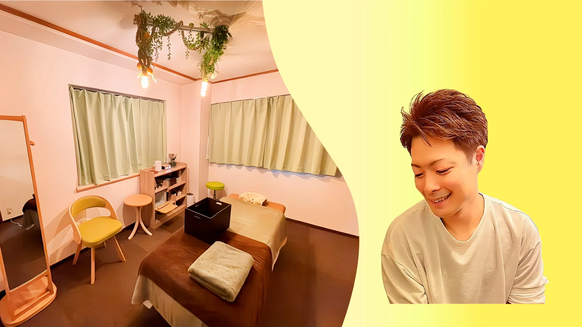 施術・指導中の浜崎の写真